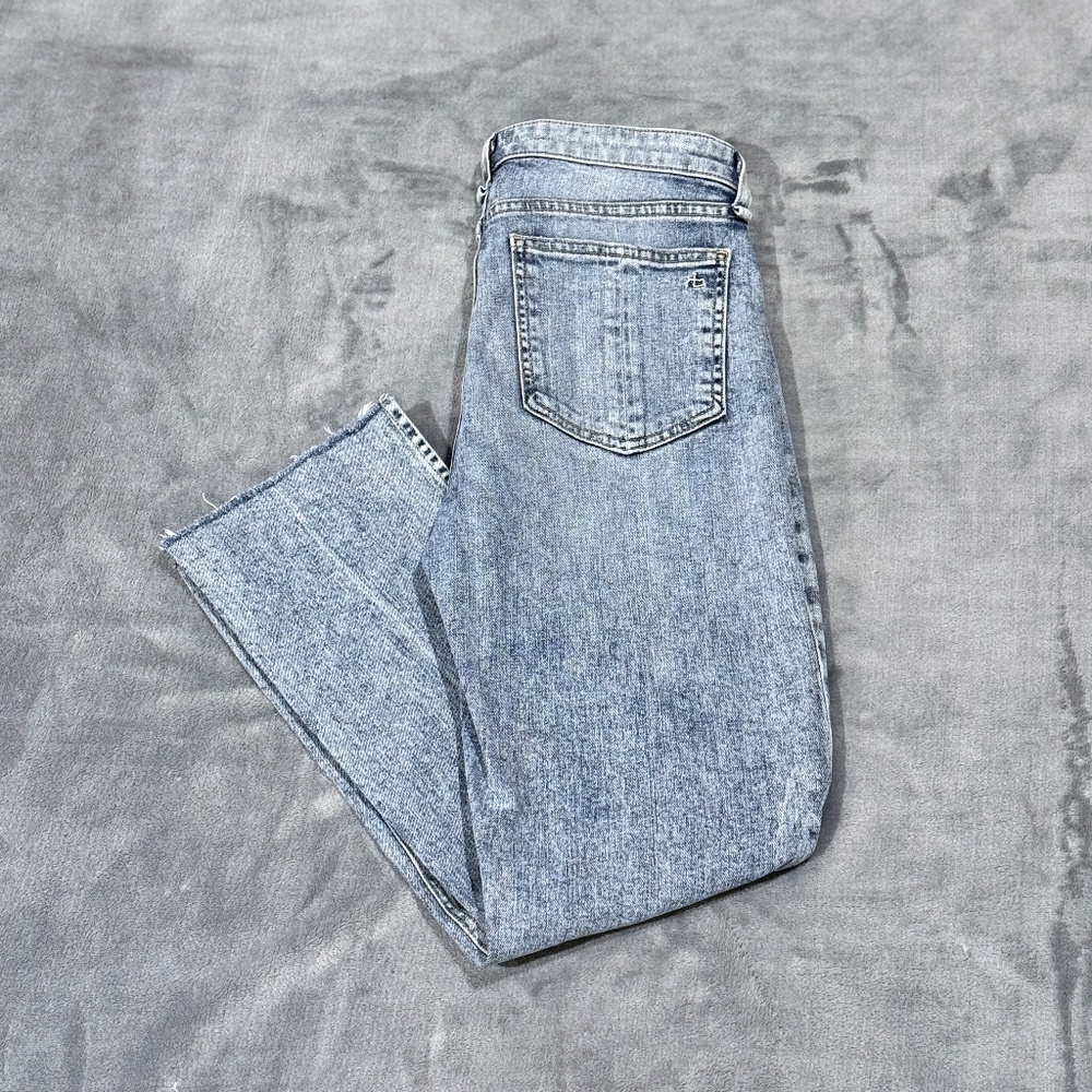 rag & bone Nina High-Rise Ankle Flare Split Hem Jeans - Size 27